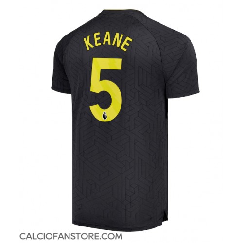 Maglia Calcio Everton Michael Keane #5 Seconda Divisa 2024-25 Manica Corta